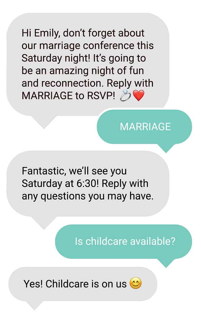SMS bubbles